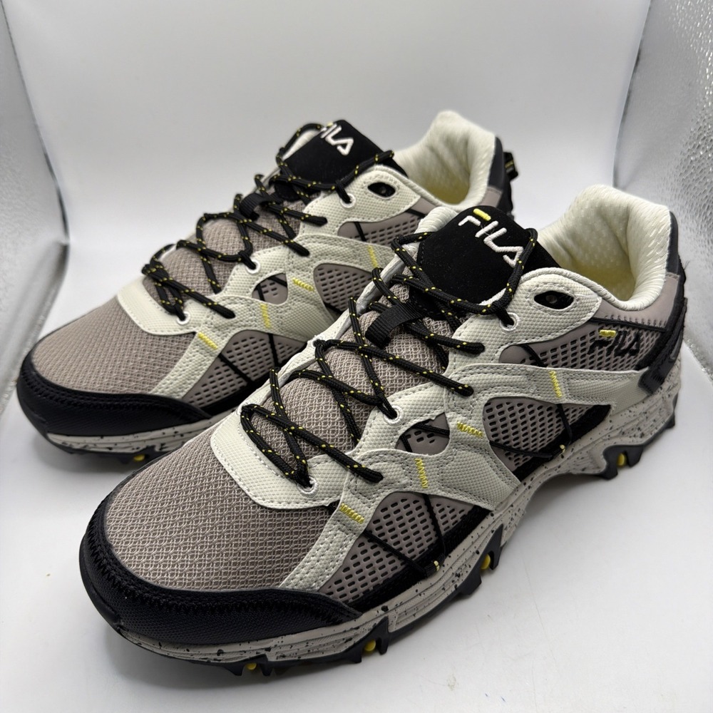 Fila Grand Tier Women's Black & Yellow Athletic Hiking Shoes Size 12. New